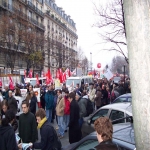 Manifestation de chmeurs et prcaires  Paris le 6 dcembre 2003 photo n20 